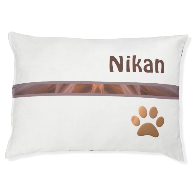 Beautiful Copper Paw Soothing Dog Bed (Front)