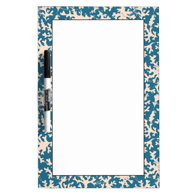 Beautiful Coral Pattern Dry-Erase Board (Front)