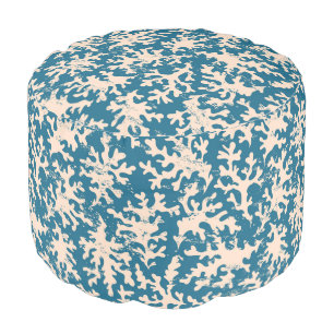 Beautiful Coral Pattern Pouf