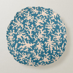 Beautiful Coral Pattern Round Pillow