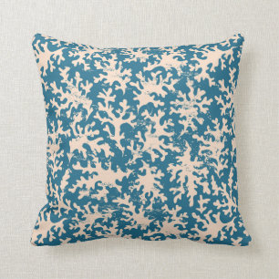 Beautiful Coral Pattern Throw Pillow