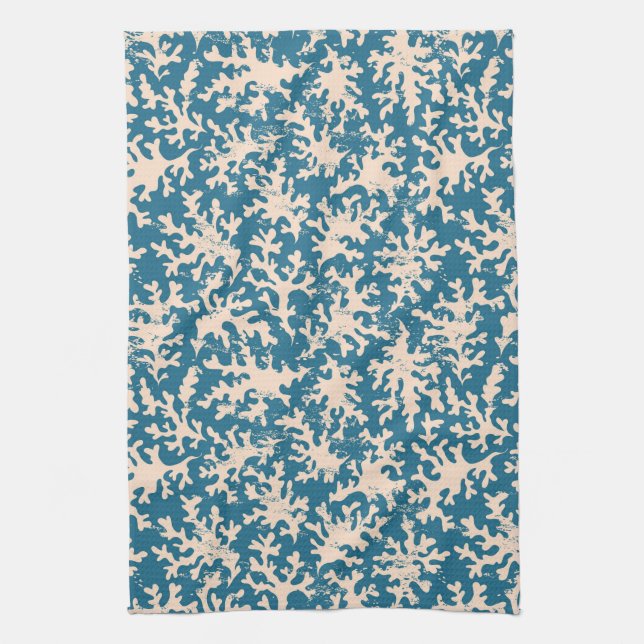 Beautiful Coral Pattern Towel (Vertical)
