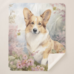 Beautiful Corgi – Cheerful & Loving Sherpa Blanket
