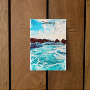Beautiful Cornwall England UK Coastal Landscape Postcard