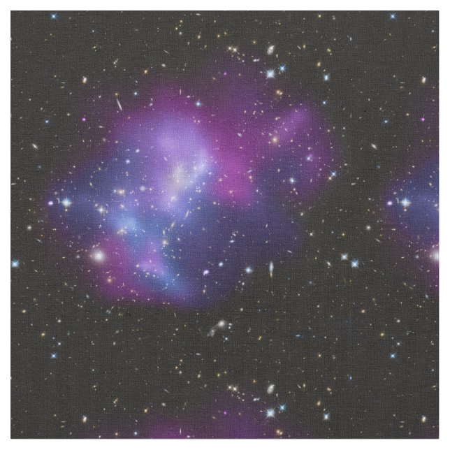 Beautiful cosmic space galaxy clusters fabric (Close Up)