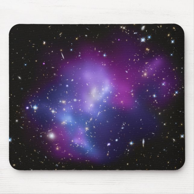 Beautiful cosmic space galaxy clusters mouse pad (Front)
