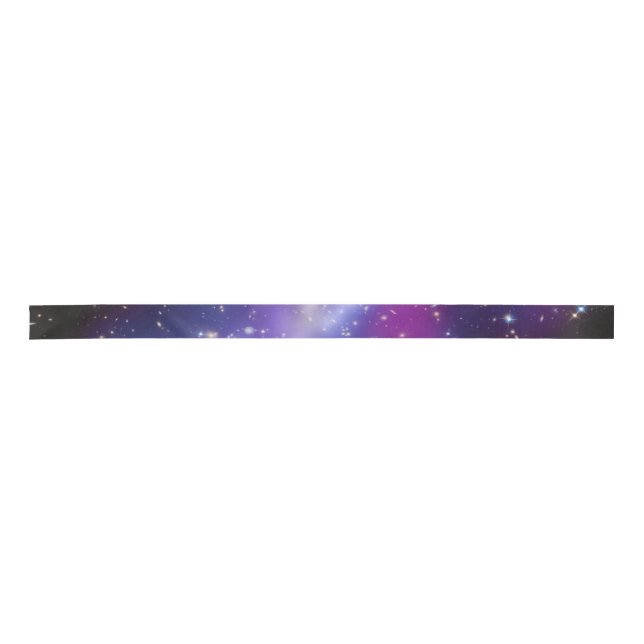Beautiful cosmic space galaxy clusters satin ribbon (Front)