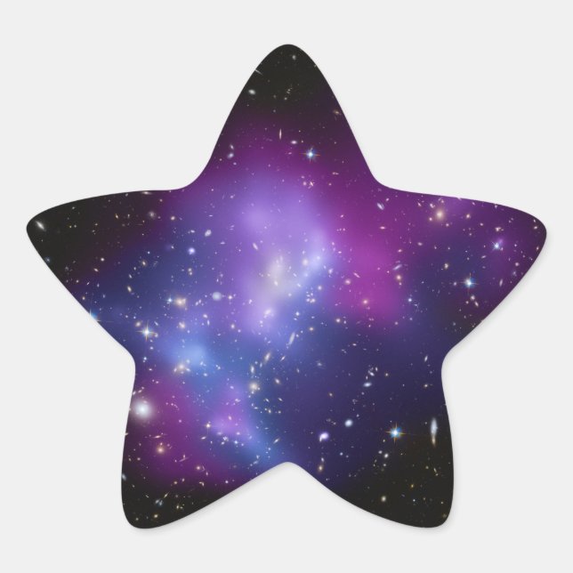Beautiful cosmic space galaxy clusters star sticker (Front)