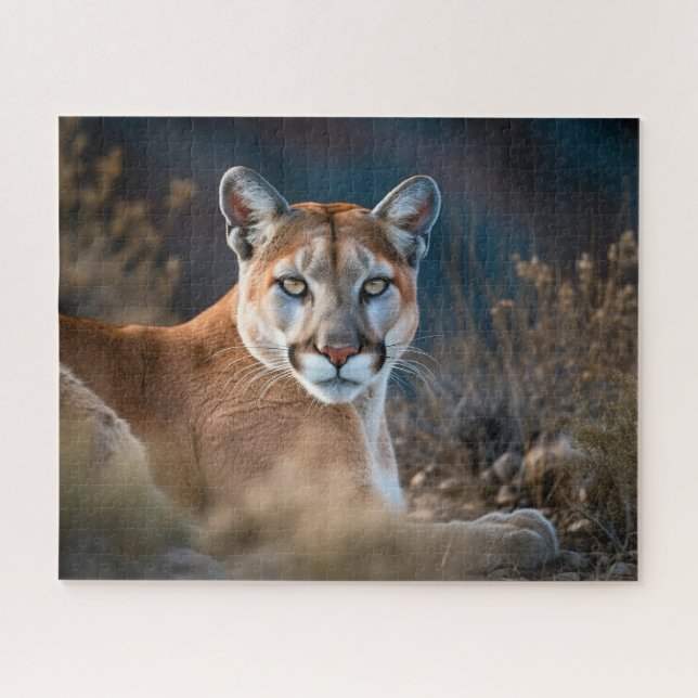Beautiful Cougar Mountain Lion Wild Cat Animal Jigsaw Puzzle (Horizontal)
