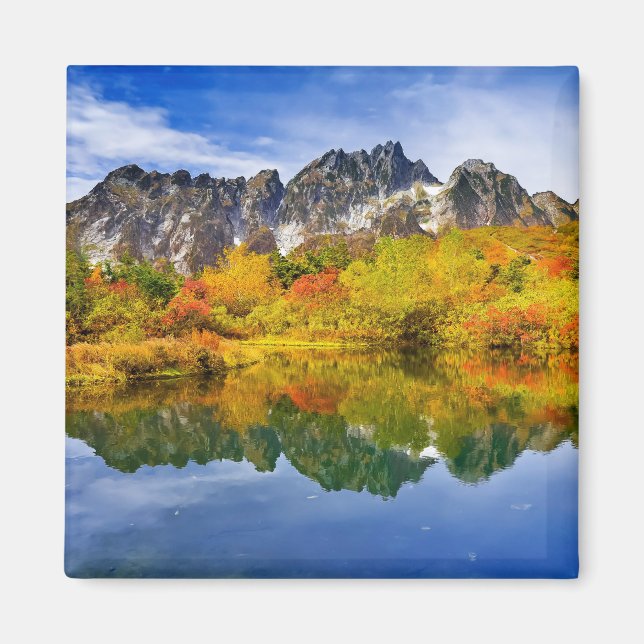 Beautiful Country Mountains Photograph Magnet (Front)