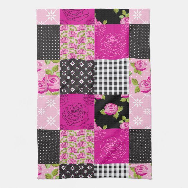 Beautiful Country Patchwork Quilt Towel (Vertical)