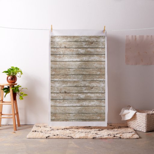 Beautiful Country Shabby Chic Rustic Wood Fabric