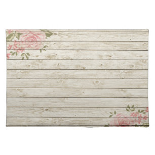Beautiful Country Shabby Chic Rustic Wood Placemat