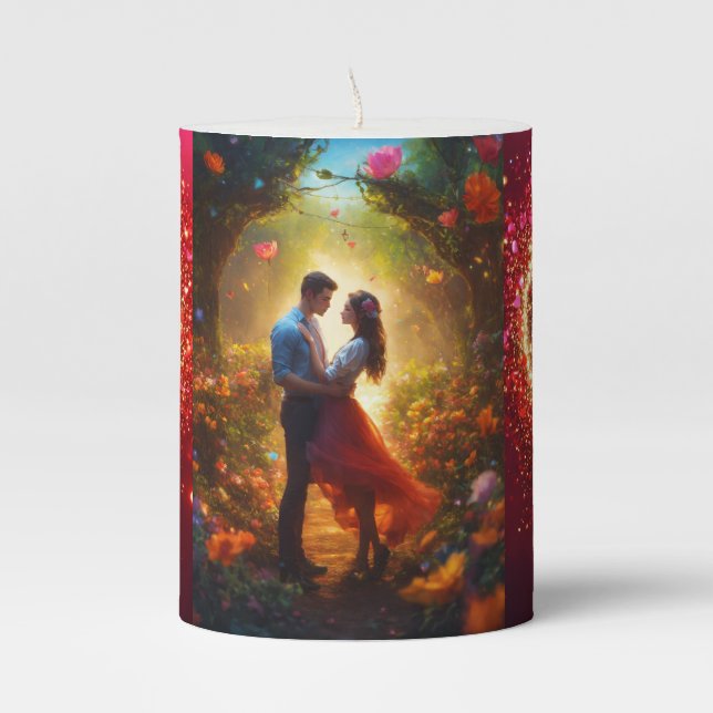 BEAUTIFUL COUPLE  CANDLE (Front)