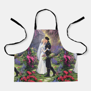 Beautiful Couple in The Park Apron