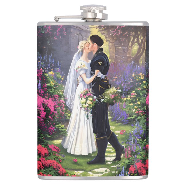 Beautiful Couple in The Park Flask (Front)