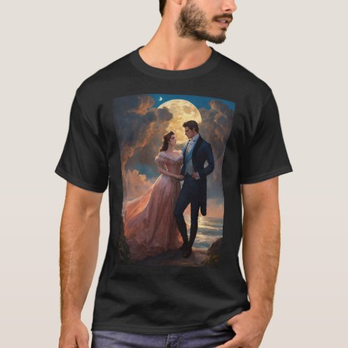 Beautiful couple printed Basic Dark t_shirt