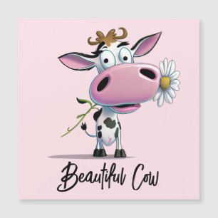 Beautiful Cow With Flower