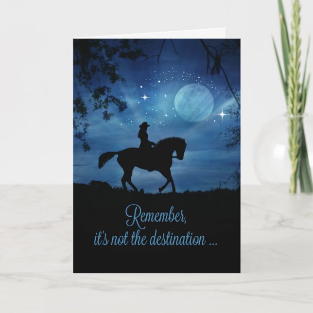 Beautiful Cowgirl Happy Birthday Ride Card (Front)