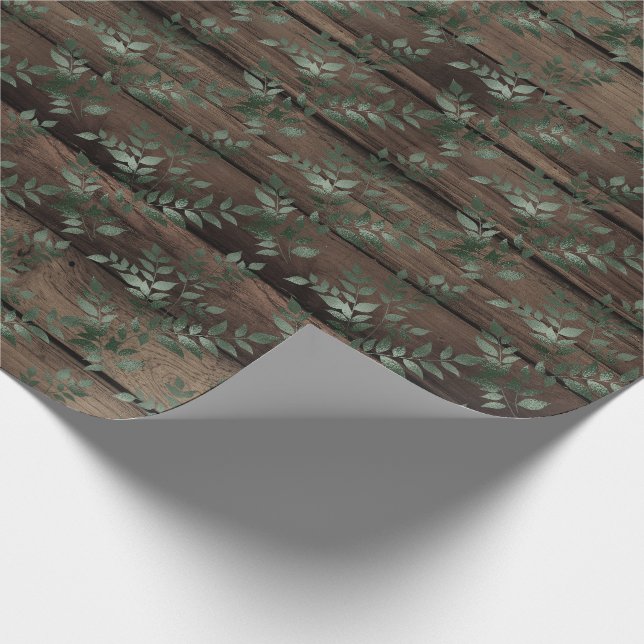 Beautiful Cozy Country Christmas Wrapping Paper (Corner)