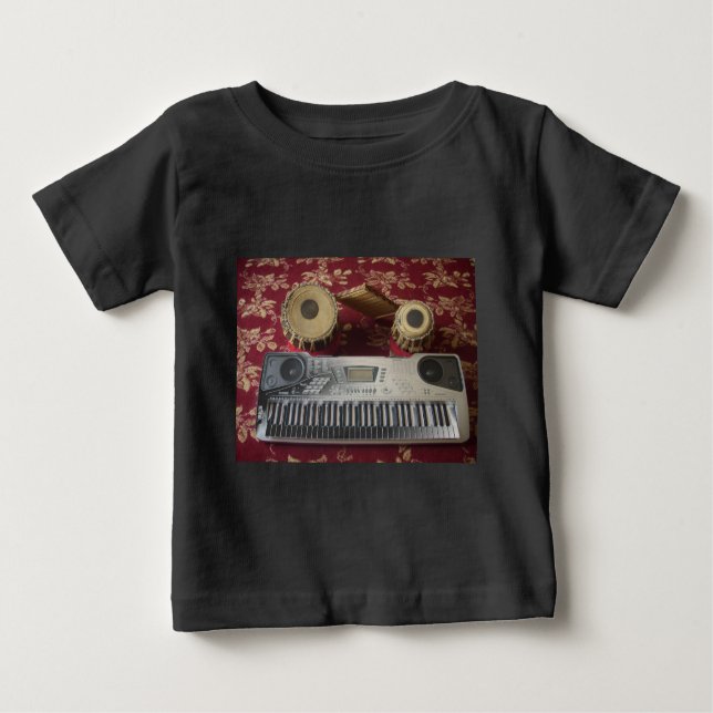 Beautiful Creative Corner: Musical Tapestry Baby T-Shirt (Front)
