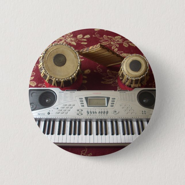 Beautiful Creative Corner: Musical Tapestry Button (Front)