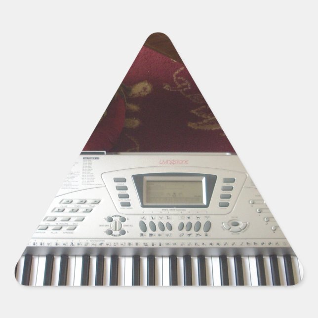 Beautiful Creative Corner: Musical Tapestry Triangle Sticker (Front)