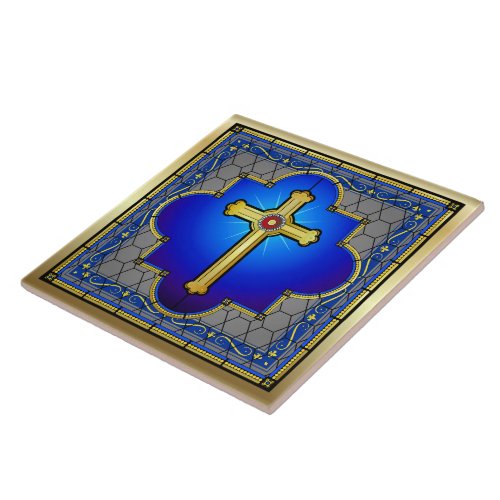 Beautiful Cross Ceramic Tile