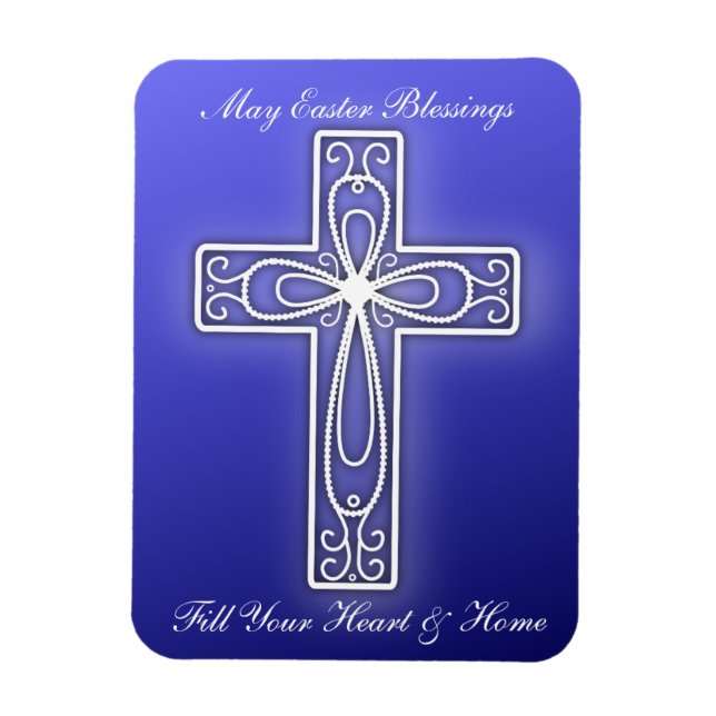 Beautiful Cross Easter Magnet (Vertical)