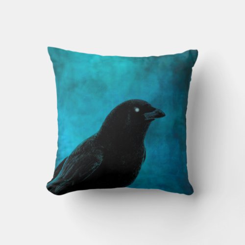 Beautiful Crow Throw Pillow