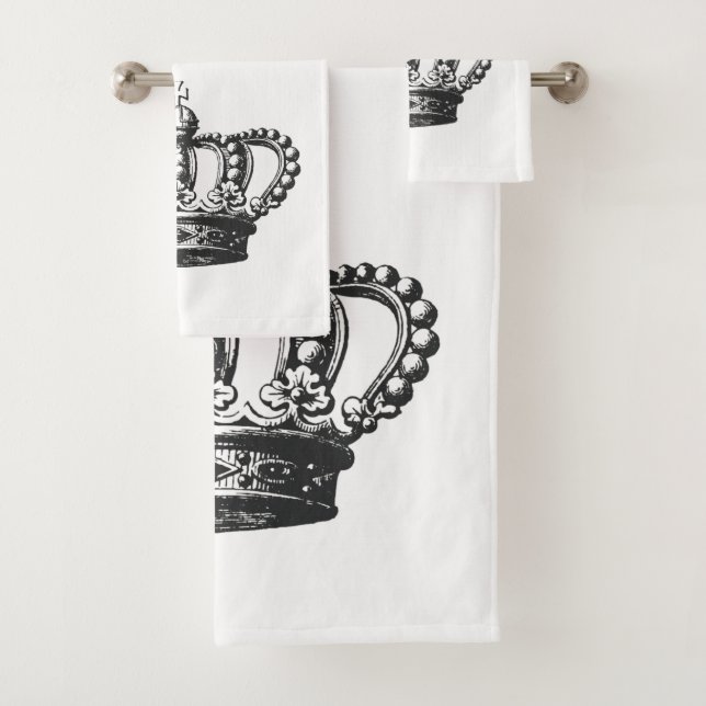 Beautiful Crown Bath Towel Set (Insitu)
