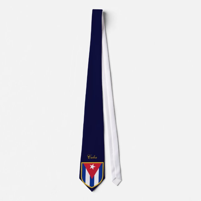 Beautiful Cuba Flag Tie (Front)