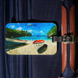 Beautiful Curacao Tropical Island Scenery Luggage Tag