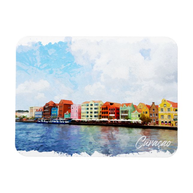 Beautiful Curucao Island Travel Magnet (Horizontal)