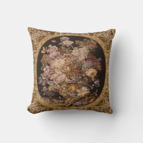 Beautiful cushion with antique tapestry design