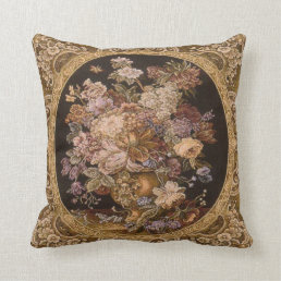 Beautiful cushion with antique tapestry design.