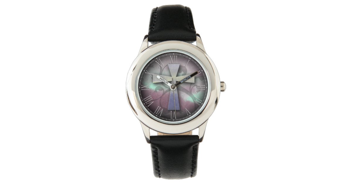 Beautiful Custom Christian Jesus Rustic Cross Wrist Watch Zazzle