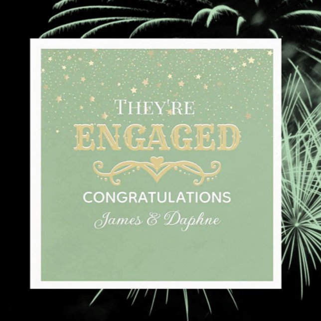 Beautiful CUSTOM engagement  Napkins (Creator Uploaded)