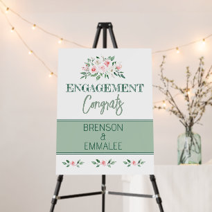 Beautiful Custom Engagement Party Foam Boards