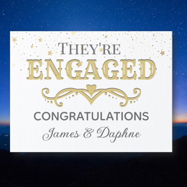 Beautiful CUSTOM engagement yard Sign (Creator Uploaded)