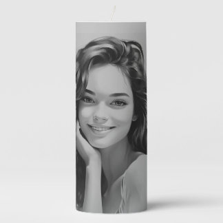 Beautiful Custom Pillar Candle