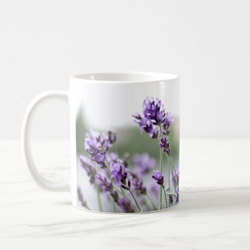 Beautiful Custom Spring Flowers _ Lavender Coffee Mug