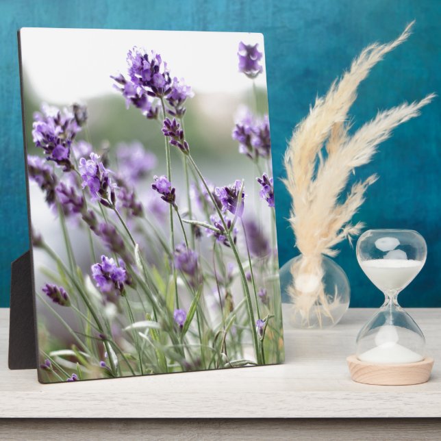 Beautiful Custom Spring Flowers - Lavender Plaque (Side)