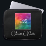 Beautiful Custom Text Name Image Color Template Laptop Sleeve<br><div class="desc">Customers Image Photo Picture Business Company Logo Add Text Name Beautiful Template Elegant Modern Neoprene 10 inch Laptop Sleeve.</div>