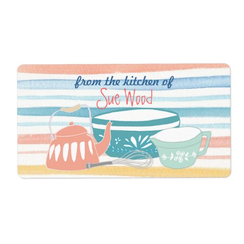 Beautiful Customized Cooking and Baking Labels