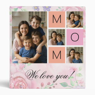 Beautiful customized mother photo album 3 ring binder
