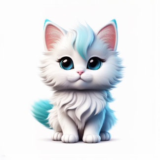 Beautiful cute cat design for print 6500 on 6500 T-Shirt