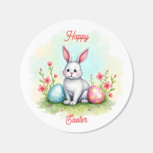 Beautiful Cute Easter Bunny Collection Classic Round Sticker