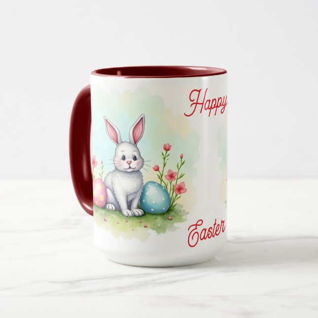 Beautiful Cute Easter Bunny Collection Mug (Front Left)