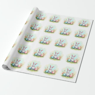 Beautiful Cute Easter Bunny Collection Wrapping Paper